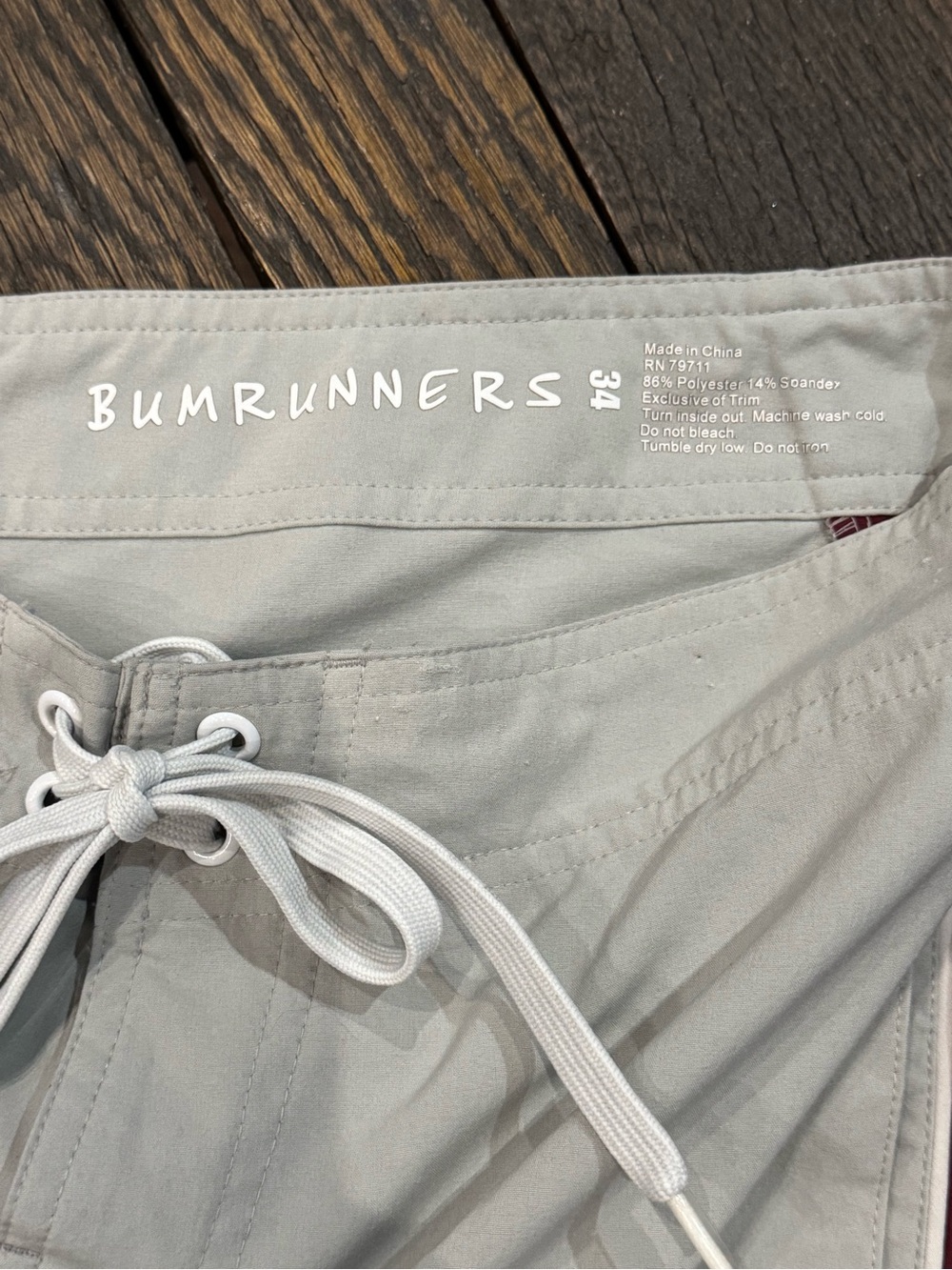 Texas A&M Aggies Men's Gray & Maroon Swim Trunks Board Shorts Size 34 Bumrunners - Picture 3 of 7